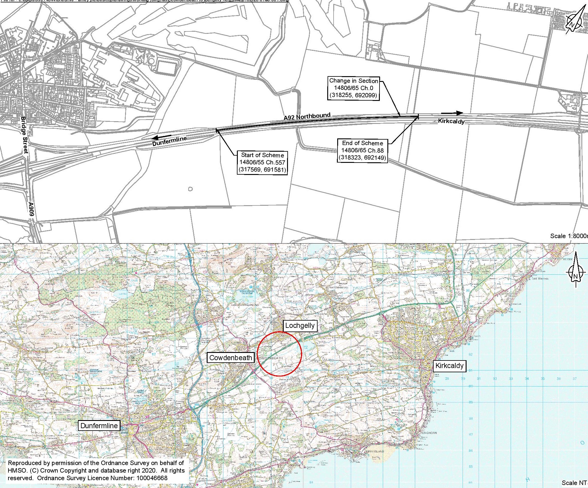 A92 Cowdenbeath Surfacing Improvements Traffic Scotland